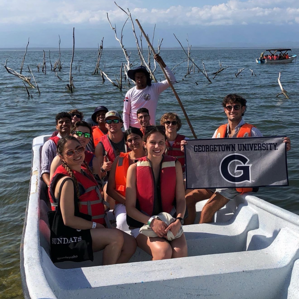 SFS Students on a boat!